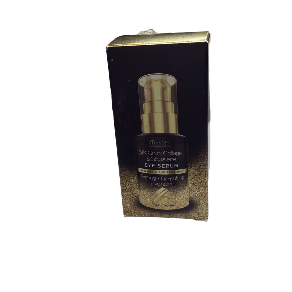 Clair Beauty 24K Gold, Collagen & Squalene Eye Serum 1 oz/ 30 mL